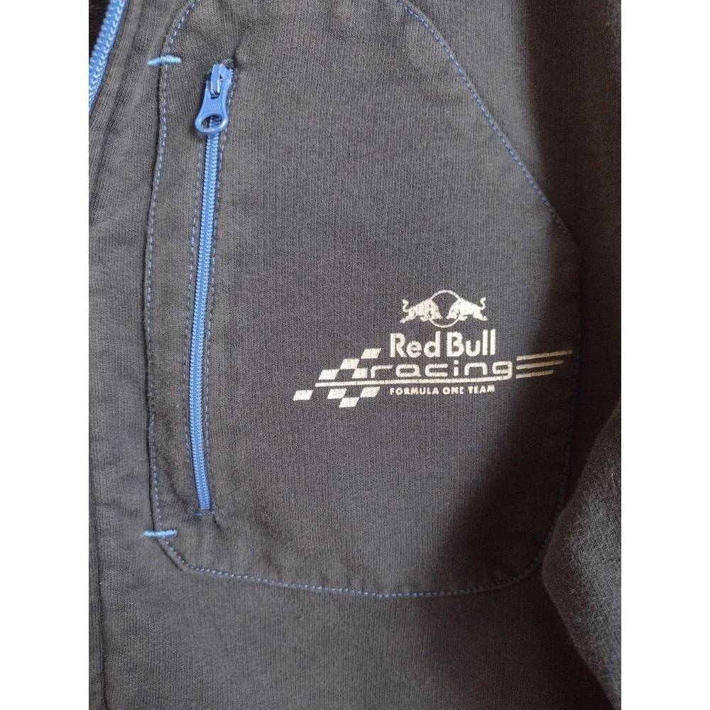 Red Bull Racing Puma Sweatshirt Jacket Full Zip Mens Sz M Blue Formula 1 F1